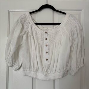 Newbury Kustom White Cotton Top